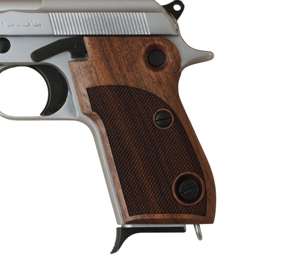 Premium Walnut Grips for Beretta Mod 951 with Elegant Double-Checkering - Enhance Your Firearm's Style & Grip (USA-00297)