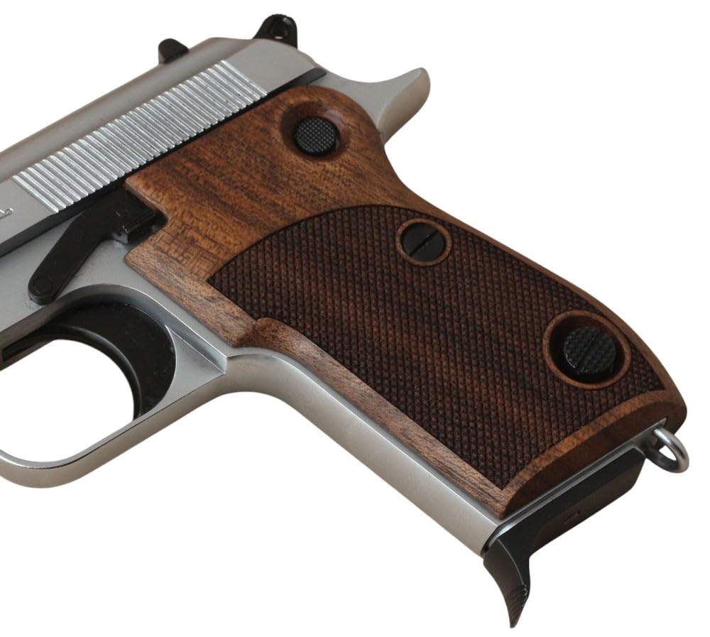 Premium Walnut Grips for Beretta Mod 951 with Elegant Double-Checkering - Enhance Your Firearm's Style & Grip (USA-00297)