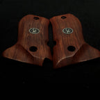 HK GRIPS Grip Panels Compatible with Browning BDA 380 Rosewood Grips Silver Logo