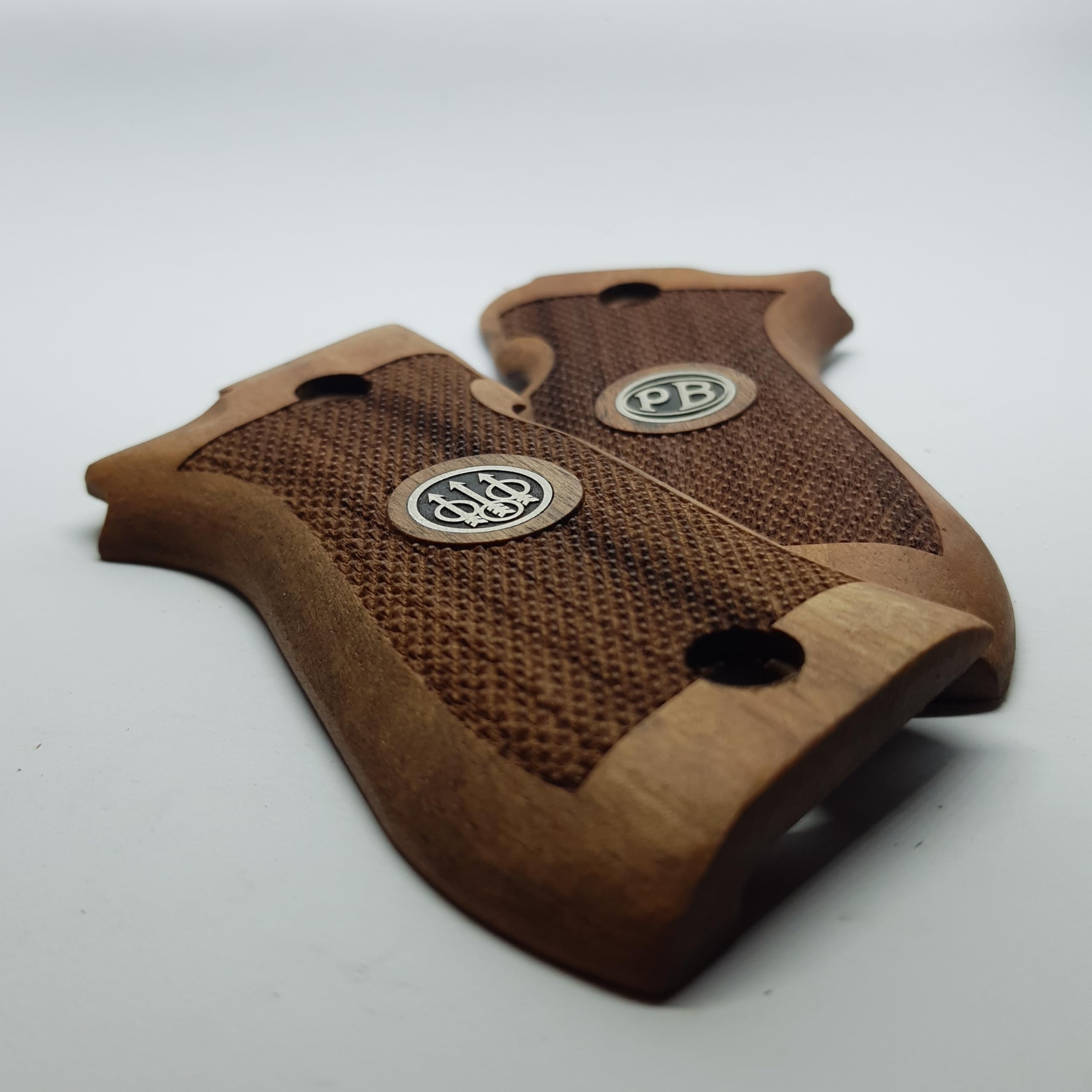HK GRIPS Turkish Walnut Wooden Grip Panels Compatible with Beretta 81/81F/81FS/84/84F/84FS Cheetah Series