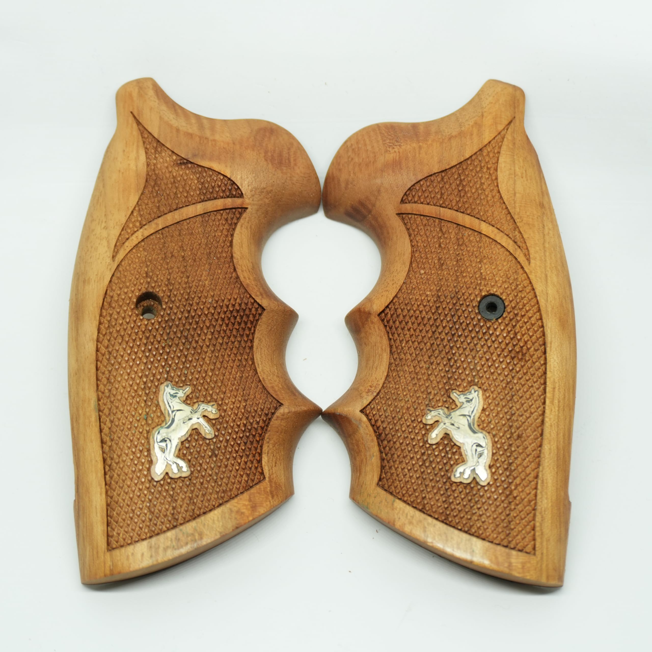 HK GRIPS Walnut Wooden Grip Panels Compatible with Colt Python Models Handcrafted Ergonomic Handle Accessories