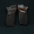 Hk grips Premium Turkish Walnut Gun Grips Compatible with CZ 82 and CZ 83, Checkered Texture, CNC Machined, Natural Wood Finish