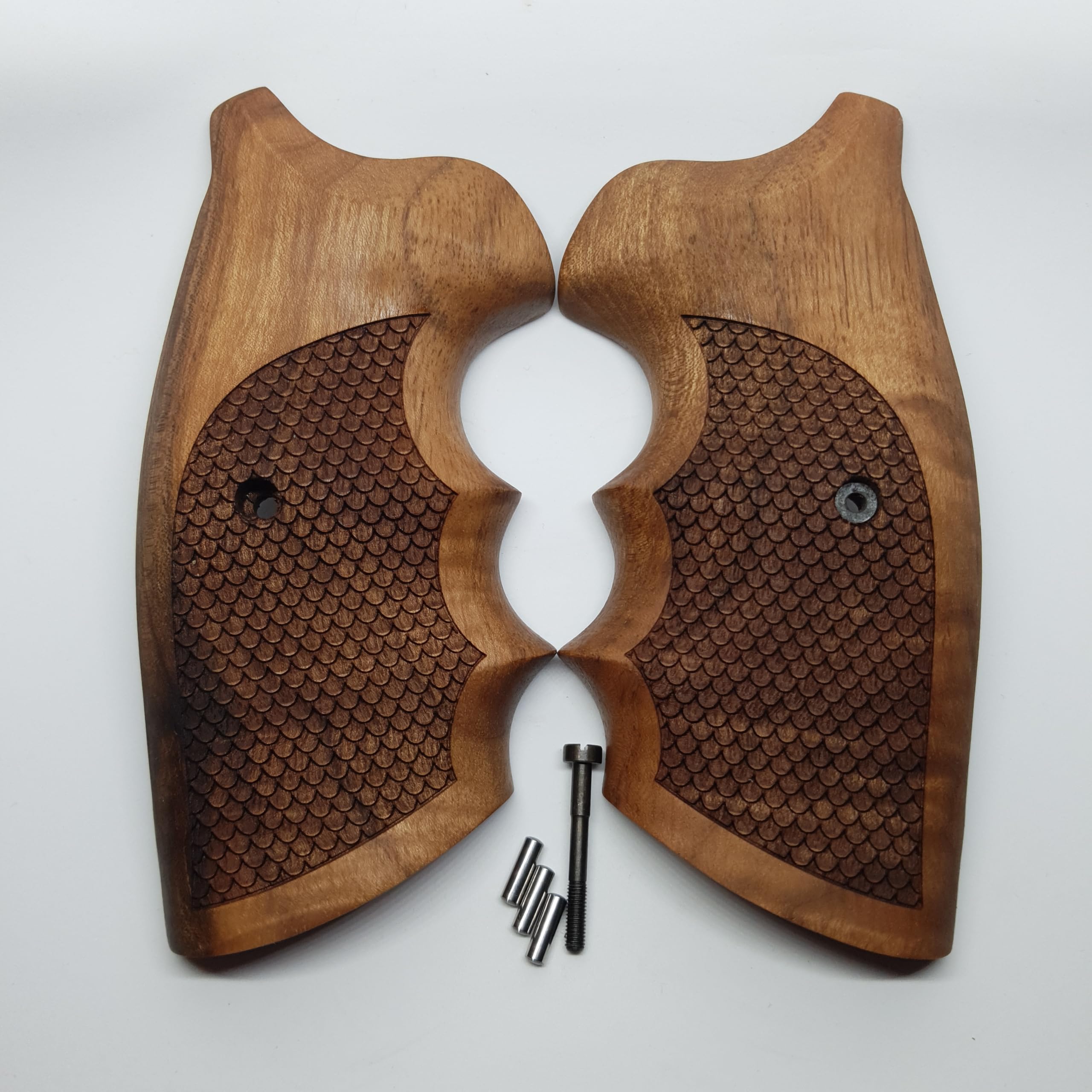 HK GRIPS Walnut Wooden Grip Panels Compatible with Colt Python Models Handcrafted Ergonomic Handle Accessories