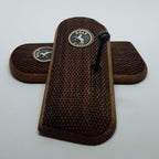 HK GRIPS Walnut Wooden Grip Panels Compatible with Colt 1903 Pocket Hammerless Models Handcrafted Silver and Mine Logo Ergonomic Handle Accessories