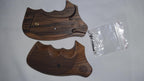 HK GRIPS Walnut Wooden Grip Panels Compatible with Smith Wesson K L and X Frame Round Butt Revolvers