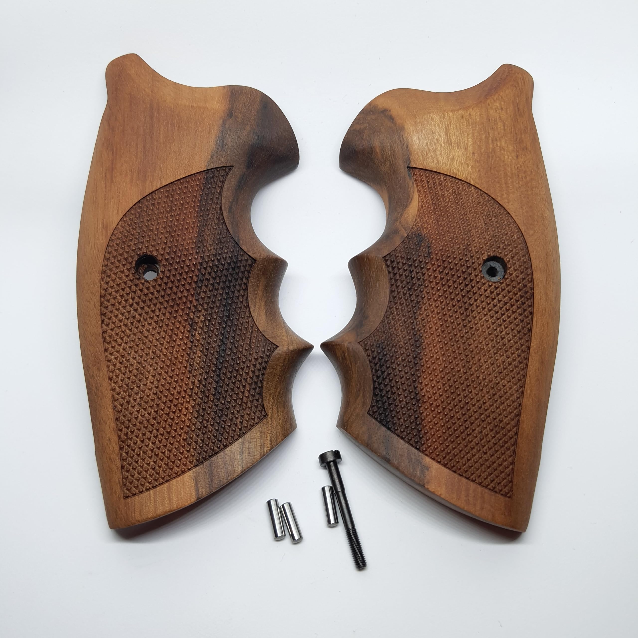 HK GRIPS Walnut Wooden Grip Panels Compatible with Colt Python Models Handcrafted Ergonomic Handle Accessories