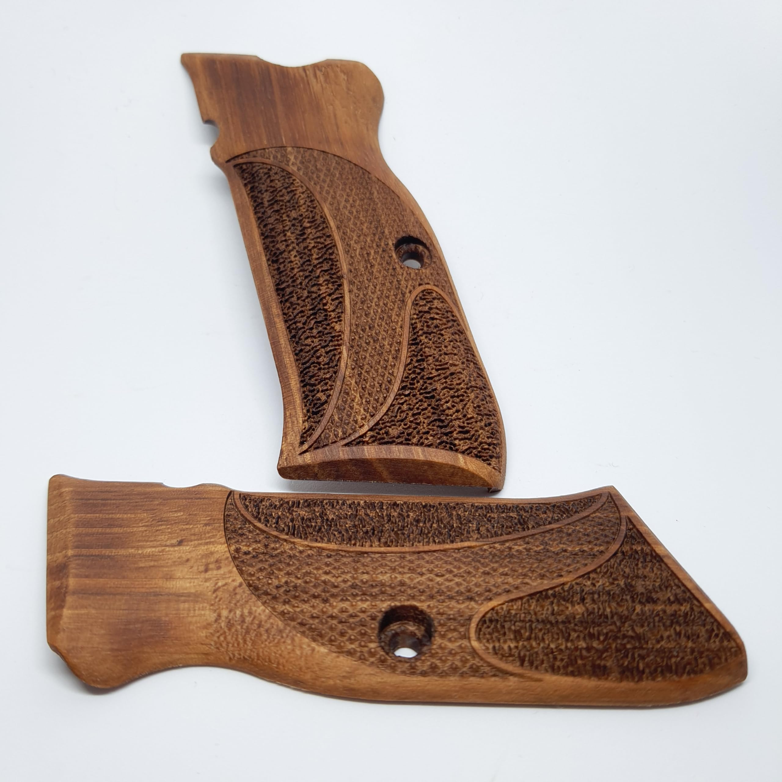 HK GRIPS Walnut Wooden Grip Panels Compatible with SAR Arms B6 Hawk Models Handcrafted Ergonomic Handle Accessories