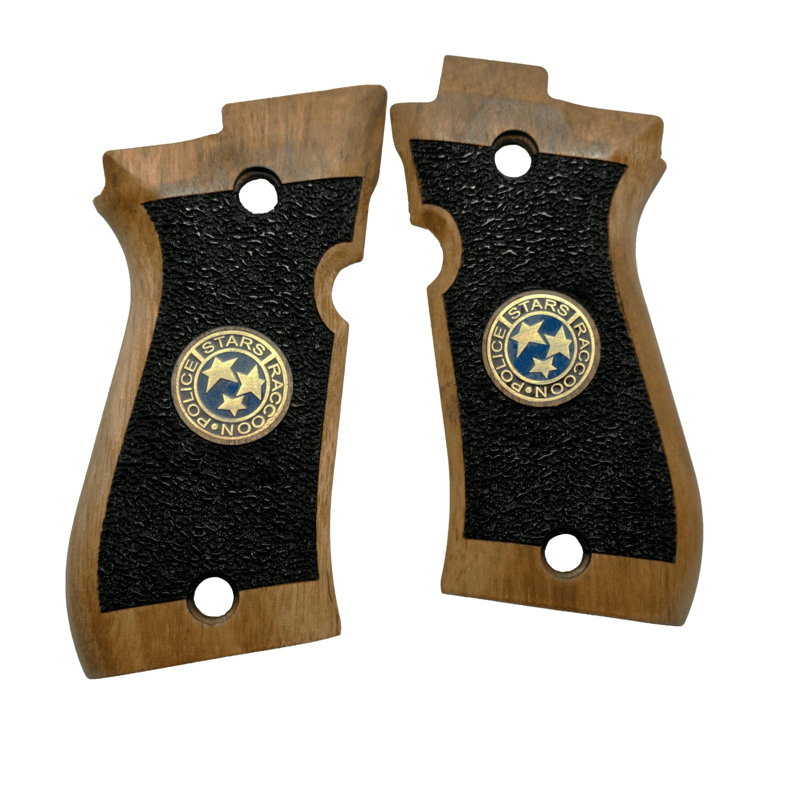HK GRIPS Turkish Walnut Wooden Grip Panels Compatible with Beretta 81/81F/81FS/84/84F/84FS Cheetah Series