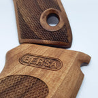 HK GRIPS Grip Panels Compatible with Bersa Model Lusber 84 Wooden Grips
