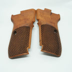 Hk grips Premium Turkish Walnut Gun Grips Compatible with CZ 82 and CZ 83, Checkered Texture, CNC Machined, Natural Wood Finish