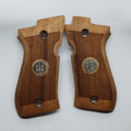 HK GRIPS Turkish Walnut Wooden Grip Panels Compatible with Beretta 81/81F/81FS/84/84F/84FS Cheetah Series