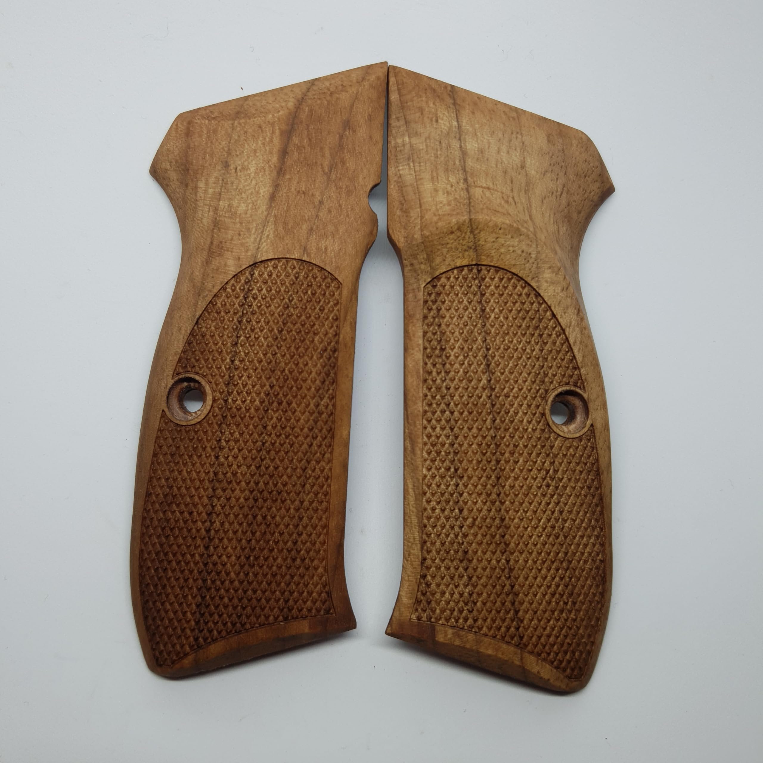 HK GRIPS Walnut Wooden Grip Panels Compatible with CZ 75B and 85B Models Handcrafted KSD Design Ergonomic Handle Accessories