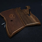 HK GRIPS Walnut Wooden Grip Panels Compatible with CZ VZOR 50 and VZOR 70 Models Handcrafted Lazer Logo Ergonomic Handle Accessories