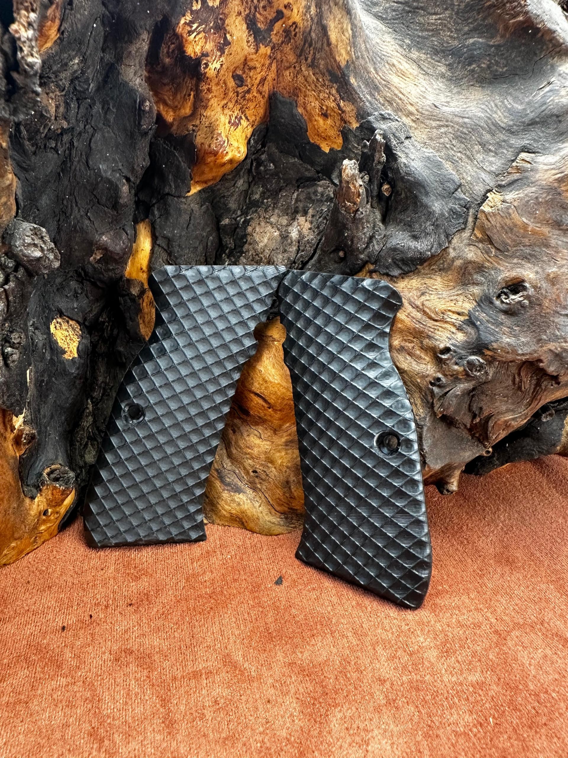 HK GRIPS Black Acrylic Grip Panels Compatible with SAR Arms EAA Witness P8L P8S P8C and K11 Models Handcrafted Ergonomic Replacement Handle Accessories