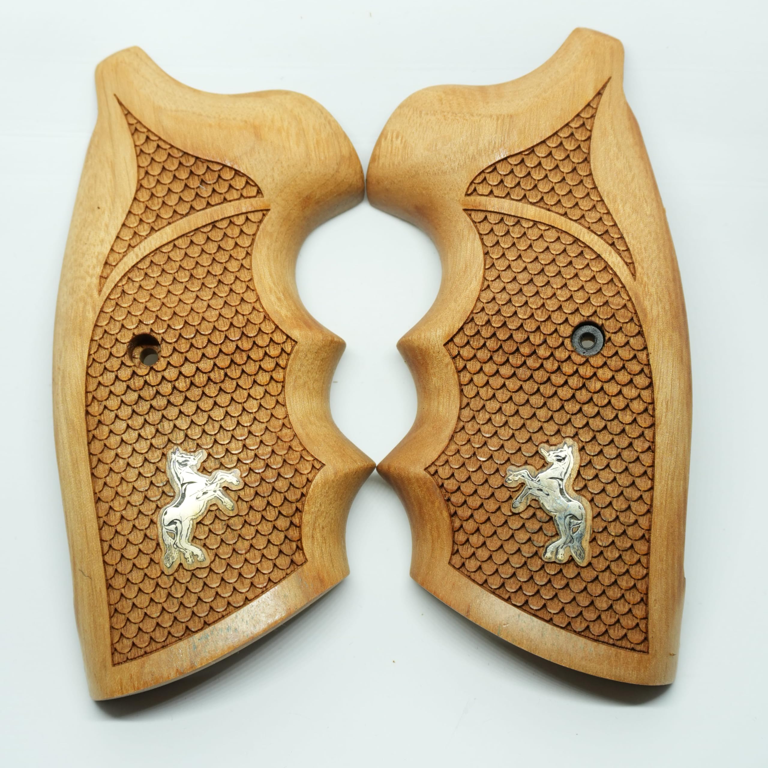 HK GRIPS Walnut Wooden Grip Panels Compatible with Colt Python Models Handcrafted Ergonomic Handle Accessories