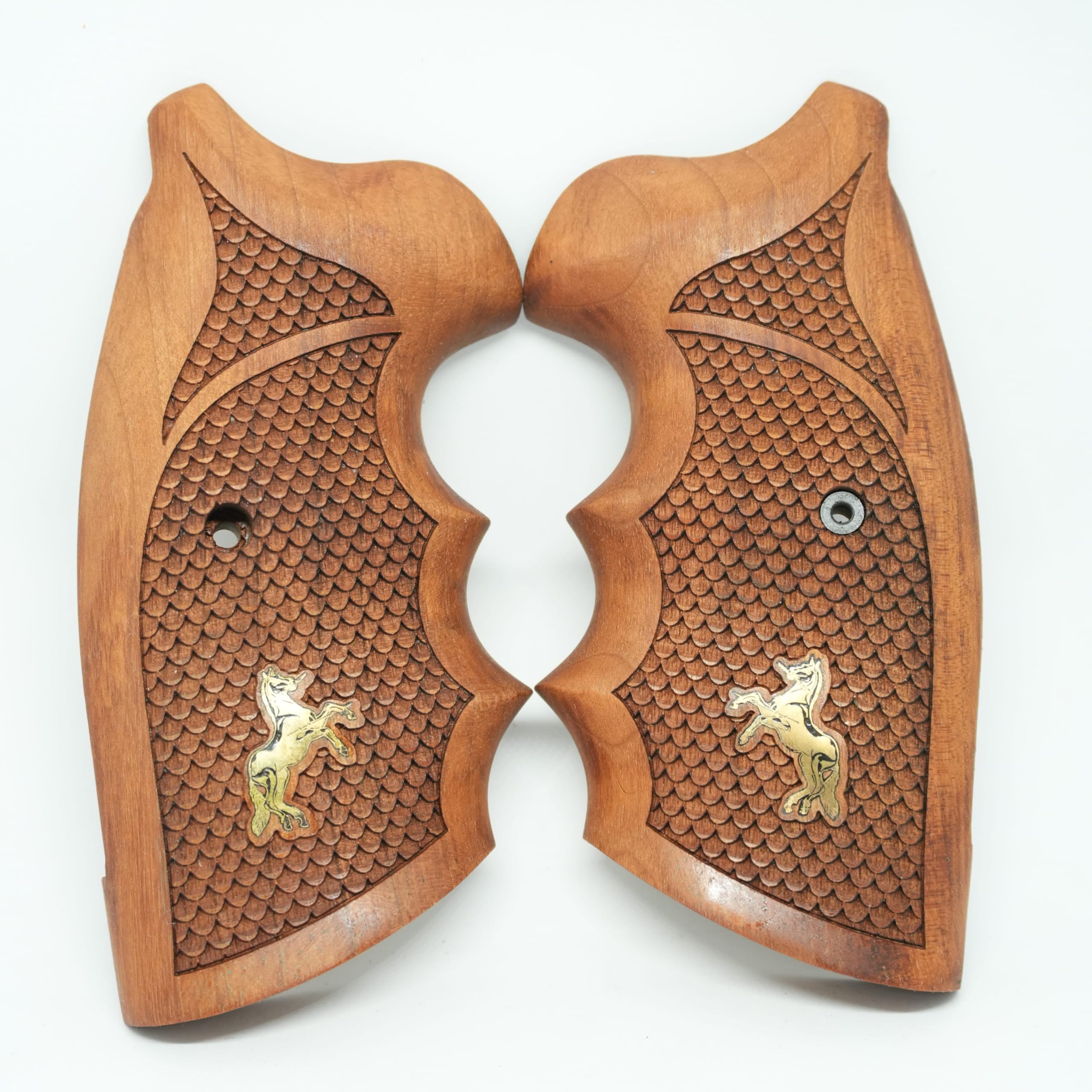 HK GRIPS Walnut Wooden Grip Panels Compatible with Colt Python Models Handcrafted Ergonomic Handle Accessories