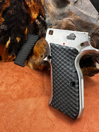 HK GRIPS Black Acrylic Grip Panels Compatible with SAR Arms EAA Witness P8L P8S P8C and K11 Models Handcrafted Ergonomic Replacement Handle Accessories