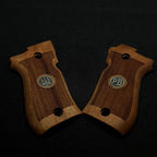 HK GRIPS Turkish Walnut Wooden Grip Panels Compatible with Beretta 81/81F/81FS/84/84F/84FS Cheetah Series