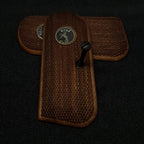 HK GRIPS Walnut Wooden Grip Panels Compatible with Colt 1903 Pocket Hammerless Models Handcrafted Silver and Mine Logo Ergonomic Handle Accessories