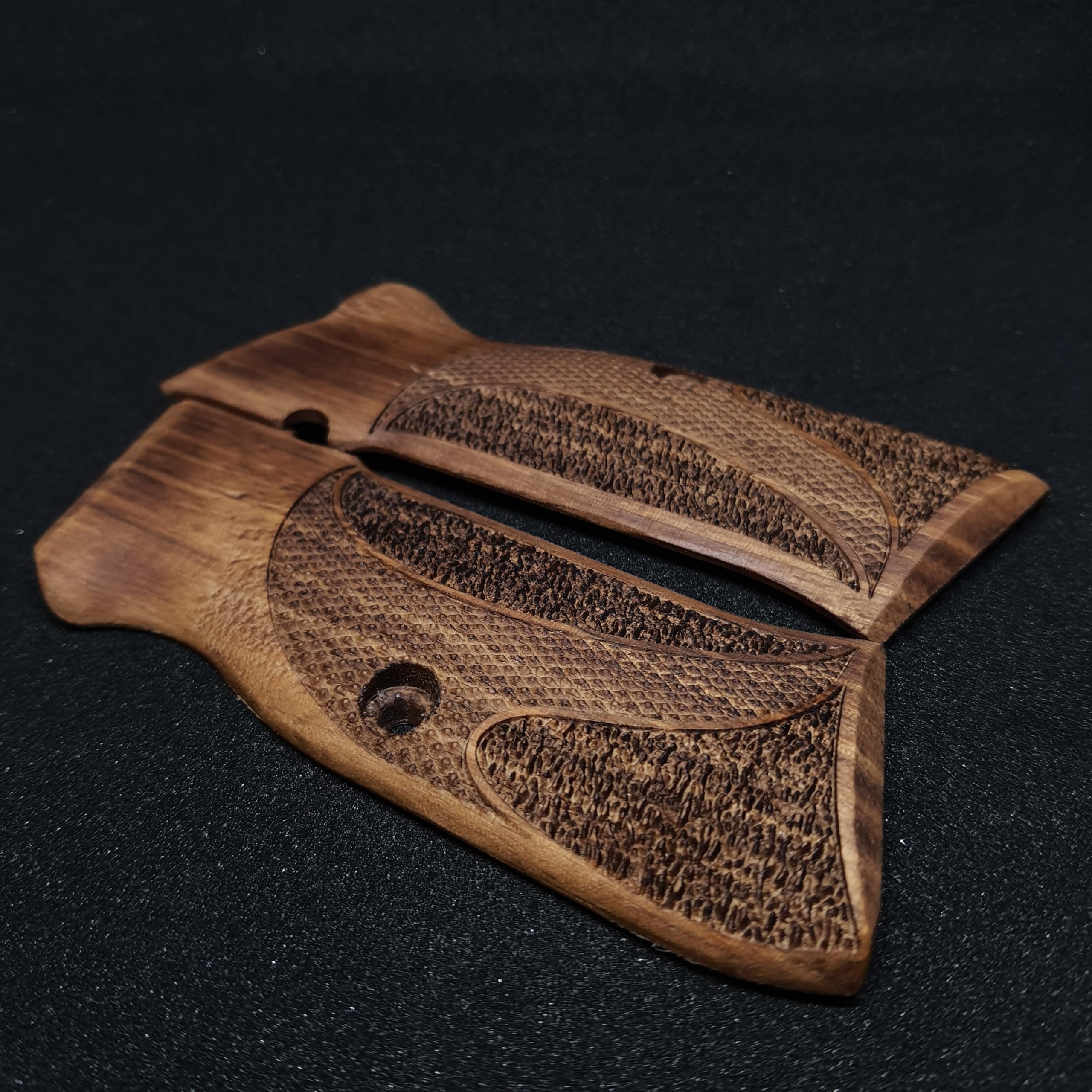 HK GRIPS Walnut Wooden Grip Panels Compatible with SAR Arms B6 Hawk Models Handcrafted Ergonomic Handle Accessories