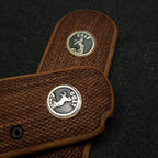 HK GRIPS Walnut Wooden Grip Panels Compatible with Colt 1903 Pocket Hammerless Models Handcrafted Silver and Mine Logo Ergonomic Handle Accessories