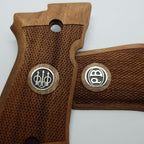 HK GRIPS Turkish Walnut Wooden Grip Panels Compatible with Beretta 81/81F/81FS/84/84F/84FS Cheetah Series